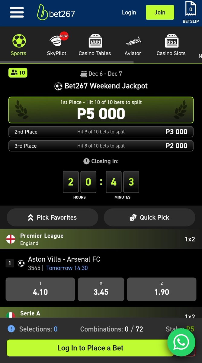 Bet_267's tweet image. Introducing the all new Bet267 Jackpot! Easy to play - just predict the 3 way outcome of a predetermined selection of 10 fixtures every week and stand a chance to win your share of P5k for 10/10, P3k for 9/10 and P2k for 8/10 
Play at 
bet267.co.bw/sports/jackpots