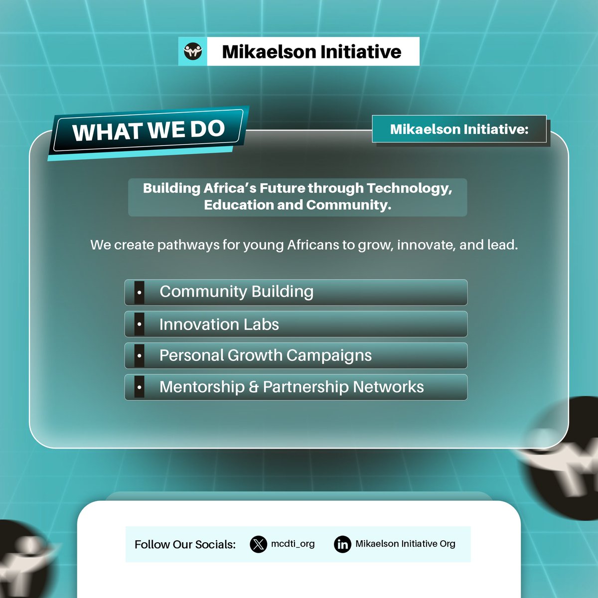 We are driven by one belief, change shouldn’t be accidental, it should be built!