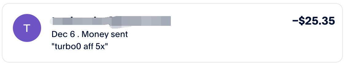 Le mois dernier, mon meilleur affilié Turbo0 a réalisé 5 ventes. Grâce à la commission de 30 % de Turbo0, je lui ai vers