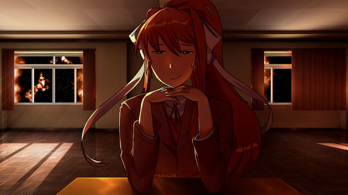 razvvve's tweet photo. just Monika.

#ddlc #DokiDokiLiteratureClub #ddlcmonika https://t.co/VJRNfb4n7Z