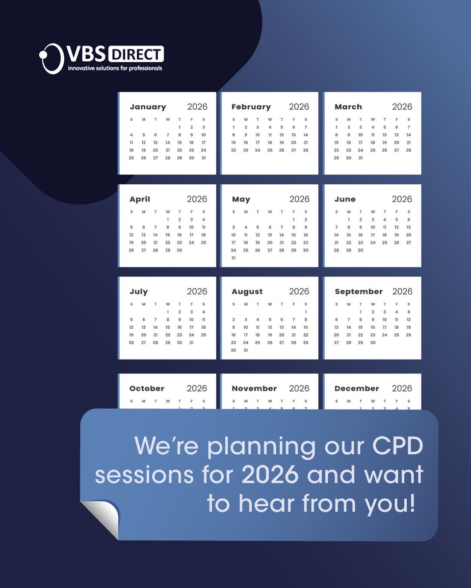 VBSDirect's tweet image. What would make the biggest difference to your team next year:
➡️ Practical tips to make the most of your K-Laser?
➡️ Bringing screening of lumps and bumps into your consulting room?
➡️ Setting up regenerative therapies in practice?

Share your priorities in the comments!