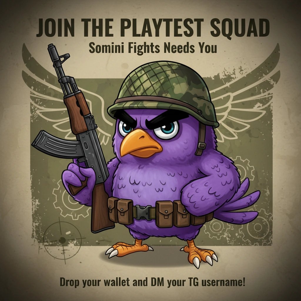 Our first playtest is around the corner! Who wants to participate and shed first blood? 👀

Drop your wallet below and send your TG username via dm!

Being built on <a href="/Somnia_Network/">Somnia</a> 💜