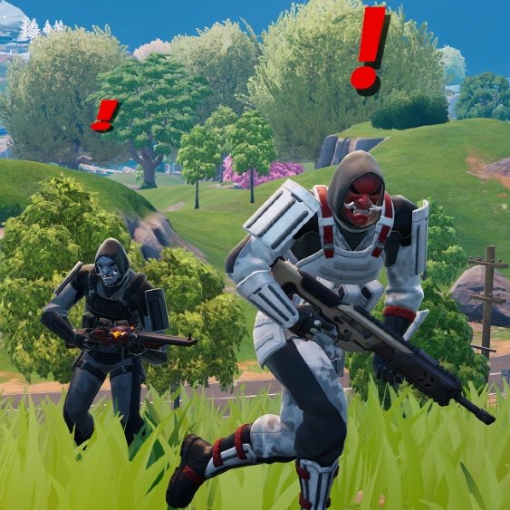 LizardArtist's tweet image. I REALLY hope this means we can get the Chapter 6 guards as skins too 🙏