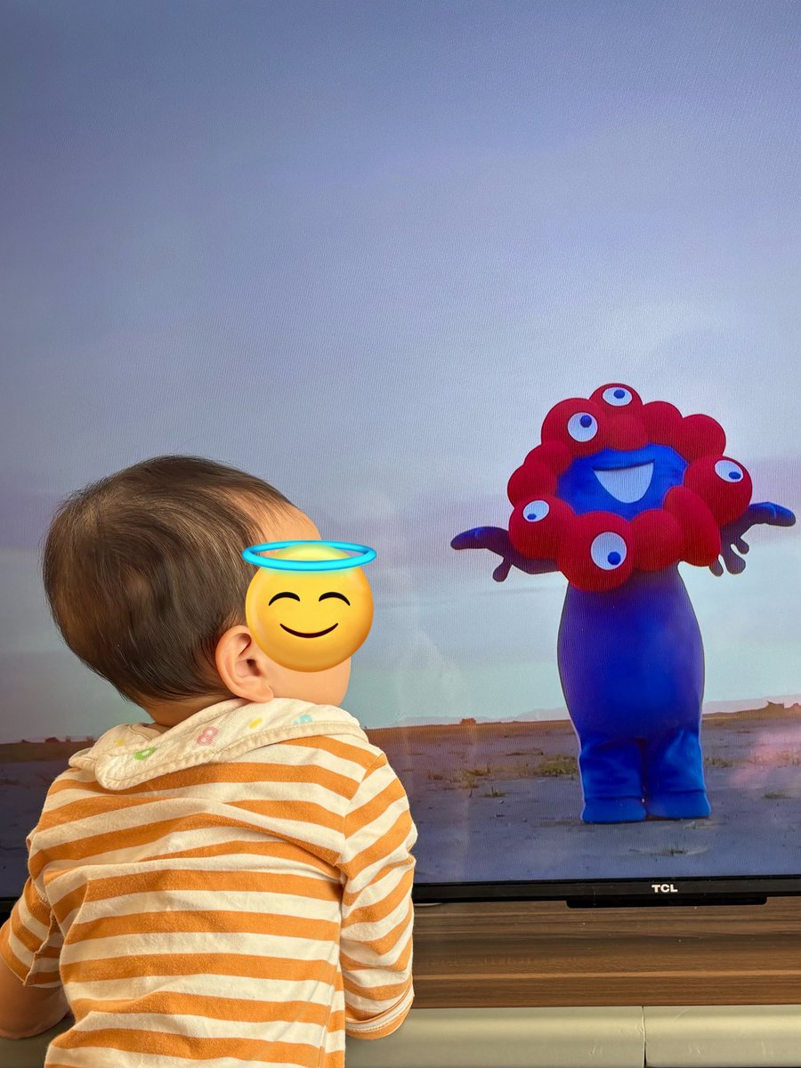 hsnhsnmmm's tweet photo. そえばおれの息子（0歳）の好きなキャラはミャクミャクテレタビーズそらジローっていう絶妙にずんぐりむっくりきもかわいいやつ https://t.co/Hkp2zdiOOn