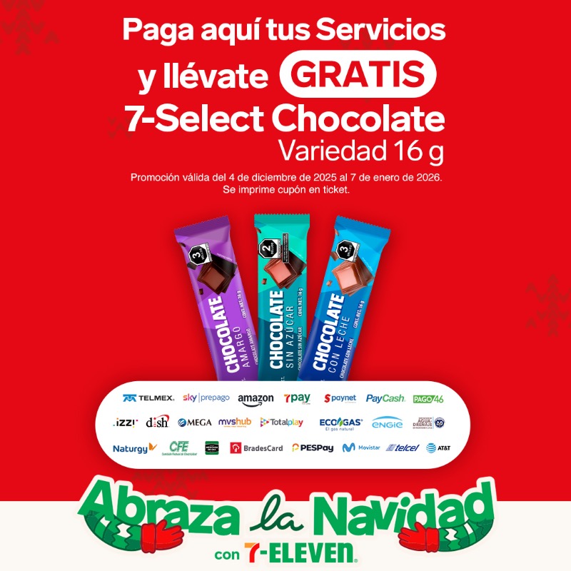 7ElevenMexico's tweet photo. ¿Necesitas efectivo, pagar tus recibos o recargar tiempo aire? Hazlo en nuestras tiendas y llévate productos gratis. ✨