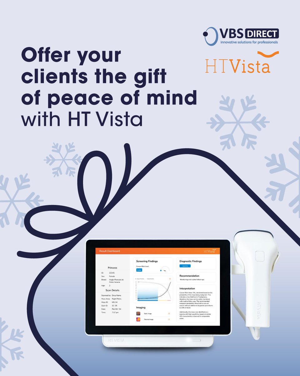 VBSDirect's tweet image. When dog owners spot a lump, cancer will be on their mind. HT Vista brings point-of-care screening into your consult room so you can triage quickly, guide clear next steps and reduce repeat “watch and wait” visits.

🔗 vbsdirect.co.uk/htvista