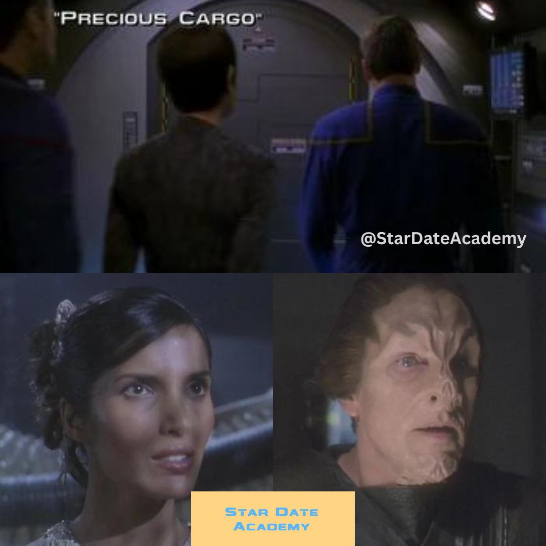 StarDateAcademy's tweet image. Dec 11, 2022- Precious Cargo ENT S2E11
When Enterprise rescues a pair of sketchy aliens, they accidentally defrost their cargo, and oops, it a super hot lady.
Padme Lakshmi guest stars before Top Chef. #Enterprise