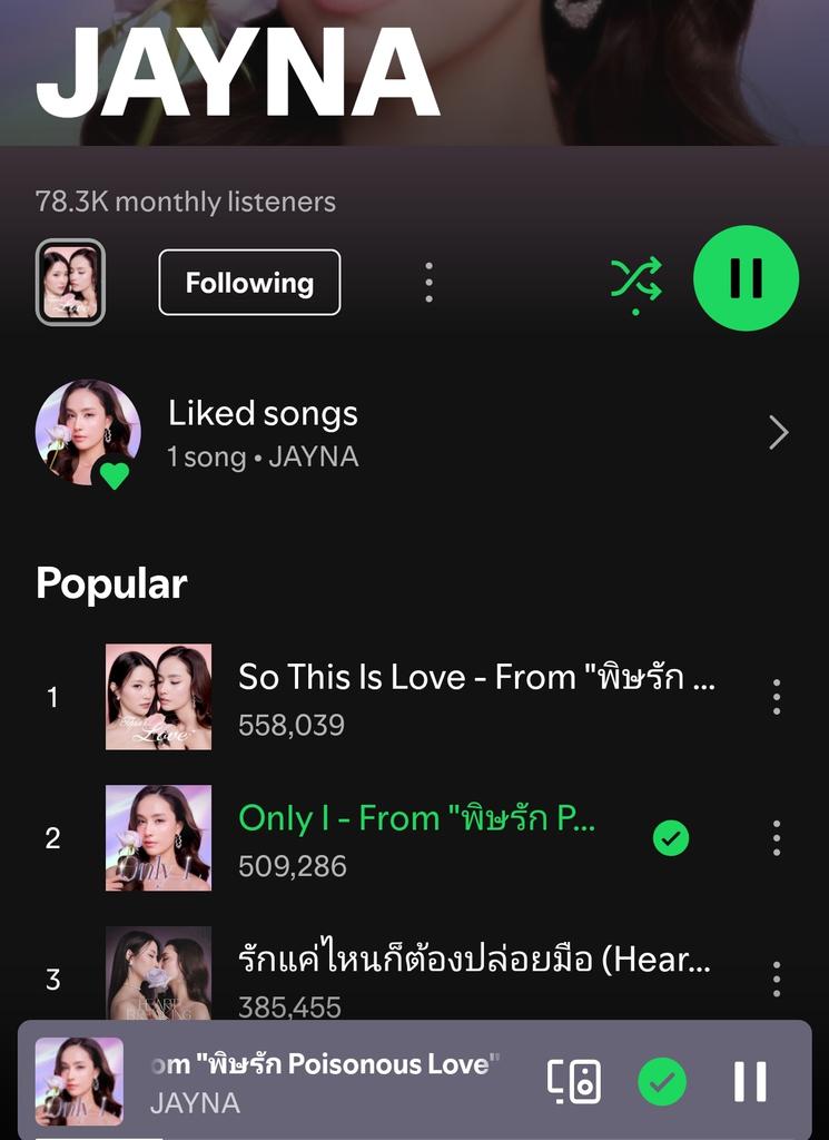 JaynaCareClub's tweet photo. Congratulations to Jayna’s "Only I" for reaching 500,000 streams on Spotify! So proud of you ! 💛🎧

https://t.co/pwq92NNlZ5…

#aangelinaass #OnlyI JAYNA ONLY I MV
#JaynaOnlyIOfficialMV
@j_jayyna https://t.co/t5s6c4M7k9