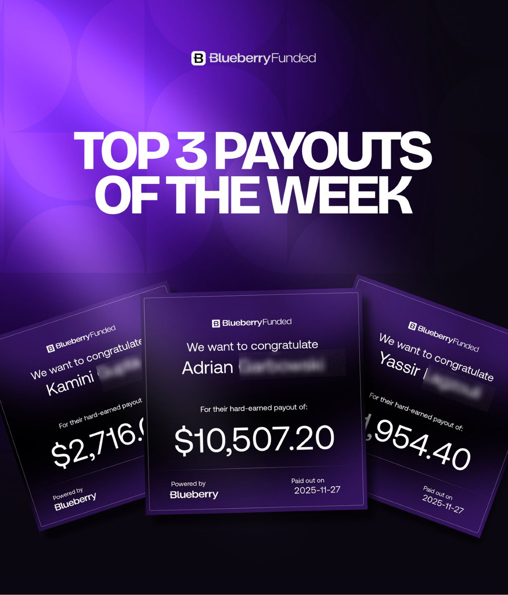 Top 3 payouts of the week 💸

Adrian: $10,507.20
Kamini: $2,716.80
Yassir: $1,954.40

Who is stacking payouts next week? 🔥 Are you next?