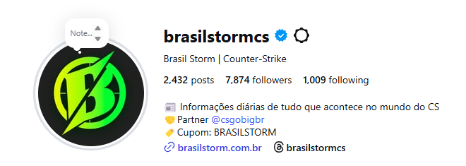 brasilstormCS's tweet image. Corrente pra empurrar os 10k da Brasil Storm no insta até o final do ano!!

RT = Brasil campeão do Major

Segue lá: instagram.com/brasilstormcs/