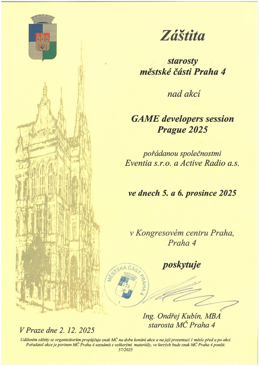 GAME Developers Sesssion Prague ⭐ 5.-6. Dec 2025 tweet media