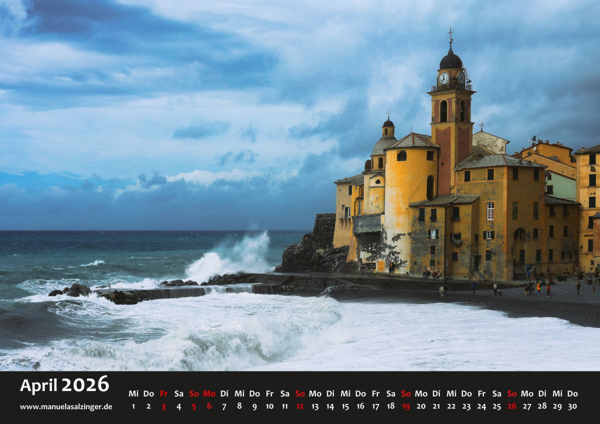 Im April könnt Ihr mit meinem Kalender nach Camogli reisen, ein Dorf, das den Wellen abgetrotzt wurde.

manuelasalzinger.de/shop
