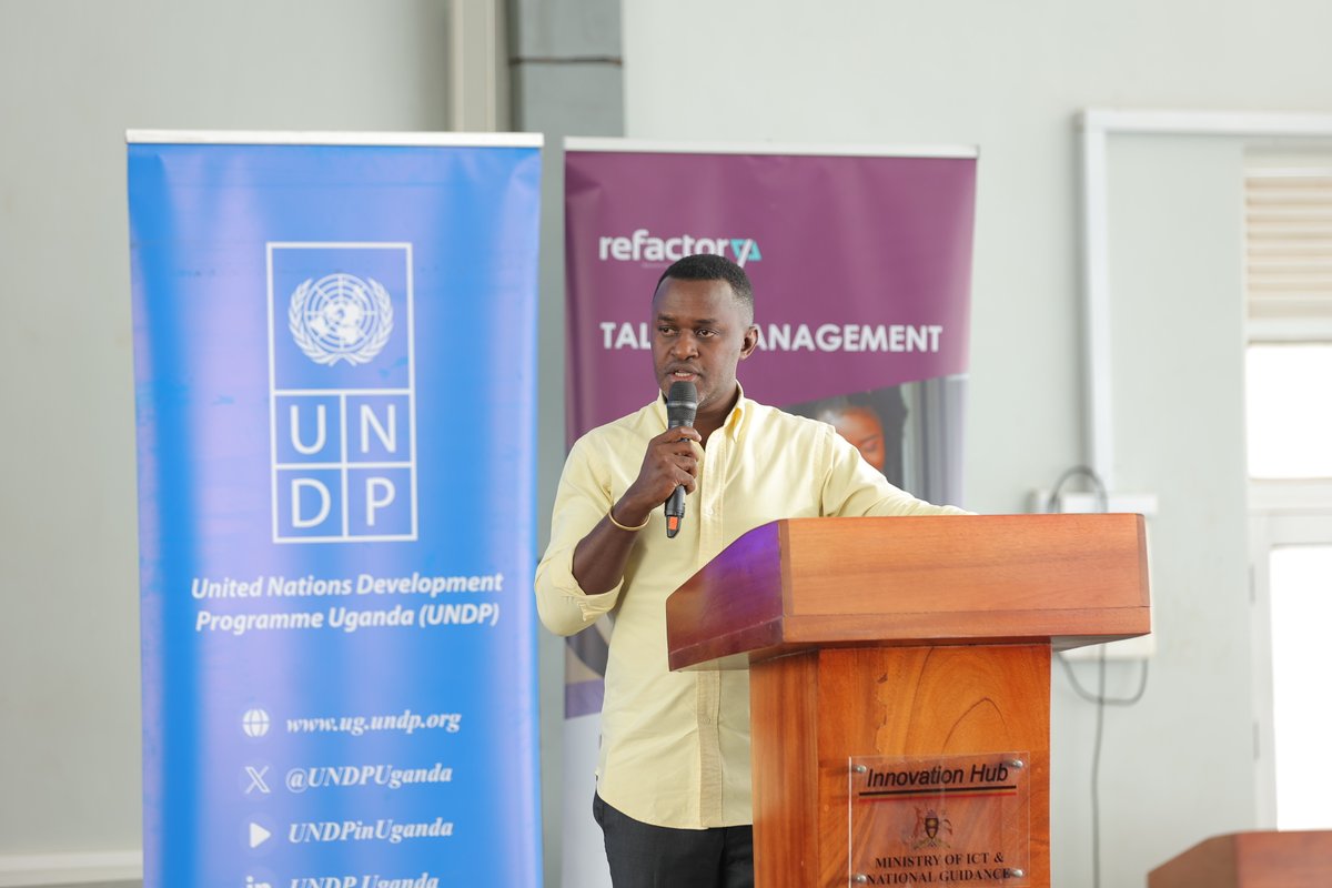 refactory_acad's tweet photo. 🎓 Congratulations to the #SkillsForDigitalJobs graduates! Mr. Ian King @UNDPUganda  reaffirmed commitment to an inclusive, future‑ready workforce. 
Thanks to @edgarhitts & Dr. Milka Singh for inspiring the next generation.

#YouthInTech #WomenInTech #TechTalent