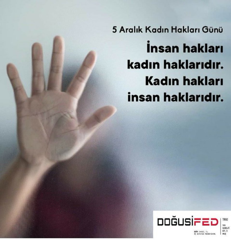Başta <a href="/turkonfed/">TÜRKONFED</a> &amp; #Doğusife üyesi kadınlarımız olmak üzere Evinde, tarlasında, fabrikasında hayatın her alanında üretime destek olan, istihdam oluşturan, farklı alanlardaki başarılarıyla bizleri gururlandıran kadınlarımızın,
#5AralıkDünyaKadınHaklarıGünü  kutlu olsun. <a href="/turkonfed/">TÜRKONFED</a>