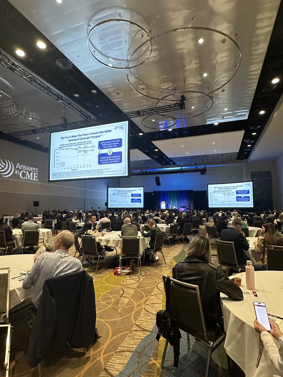 📢 Happening now! #ASH25 - Expert guidance on anti-CD38–based quadruplet regimens for newly diagnosed #MultipleMyeloma: Orange County Convention Center, Valencia Room W415D. Join us! 

#Hematology #AnswersInCMELive #GetYourAnswersInCME #CME #MedEd #LiveCME