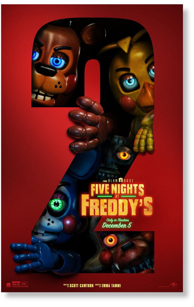 KAWriting's tweet photo. We’re celebrating the release of Five Nights at Freddy’s 2, the latest film from our longtime client Scott Cawthon! 

In theaters nationwide December 5, 2025. https://t.co/7UFHwJvHWw