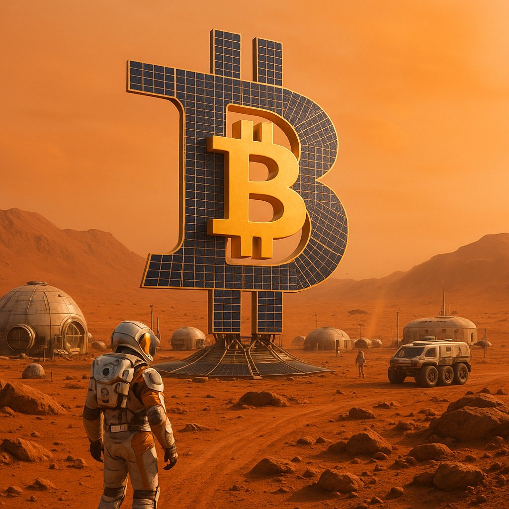 TheBitcoin__'s tweet image. In the silence of space, #Bitcoin is the loudest signal.