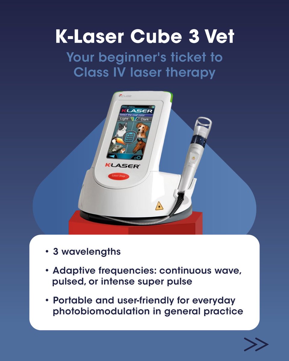 VBSDirect's tweet image. K-Laser is a versatile device that can be used to treat a wide range of conditions and species in practice.

🔗 klaser.co.uk

Plus, with the new surgical mode, you can also use your K-Laser for surgical purposes!

Reach out if you need any help!