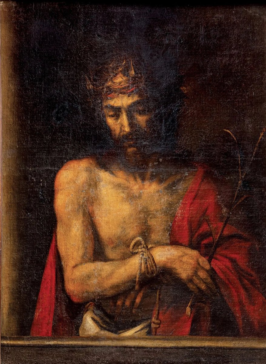 Vendido hace poco más de un año en  Alemania por 20.000 € como Escuela Española, hoy salía nuevamente a pujas en París como Escuela Napolitana circa 1630 por 10.000 € y quedaba invendido. Las cosas del mercado del arte ….