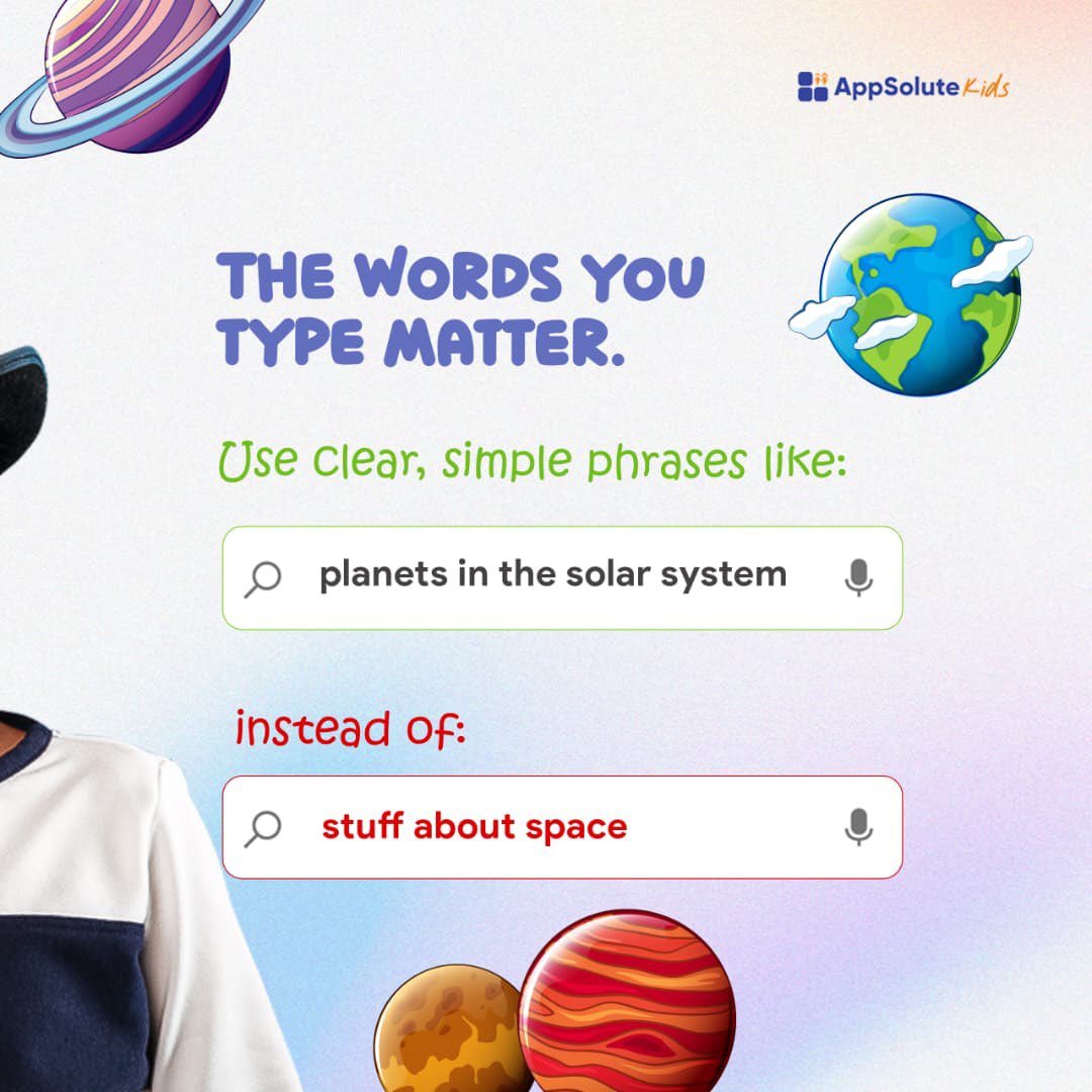 Appsolute_Kids's tweet photo. Today I’m showing you an easy way to find things online quickly.
It’s simple, safe, and really helpful. Let’s learn it together.

#appsolutekids #kidstech #digitallearning #techforkids #smartsearching #internetsafety #learningforkids #funlearning #kidfriendlytech https://t.co/Dg64bGn1WW
