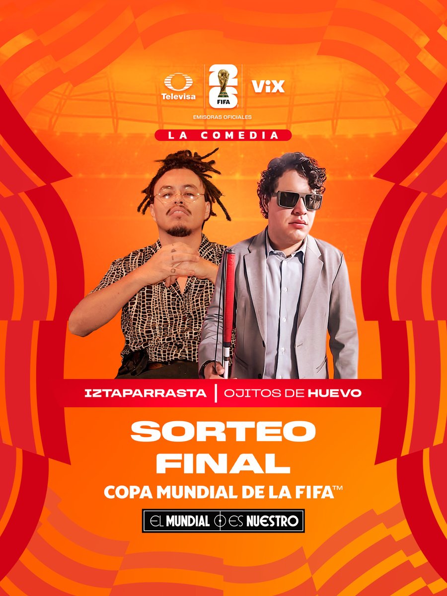 #ElMundialEsNuestro y la diversión, entretenimiento y risas no podían faltar😏😘

¡Bienvenidos <a href="/iztaparrasta/">Lalo Elizarrarás</a> y <a href="/ojitosdehuevo/">Ojitos de Huevo</a>! 🤣🤪

En <a href="/VIX/">ViX</a>🇲🇽📲 l.ead.me/VIXMEX <a href="/Canal_Estrellas/">Las Estrellas</a> <a href="/MiCanal5/">El 5</a> <a href="/TUDNMEX/">TUDN MEX</a>