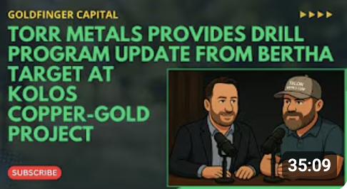 CopperGoldTorr's tweet photo. In case you missed it, our CEO Malcolm Dorsey joined Robert Sinn last week. They covered picrite and what these geological insights could mean moving forward!

Watch here: https://t.co/mOqXDLTQmS

#TorrMetals #Copper #Gold #KolosProject https://t.co/ILkH9FZiMb