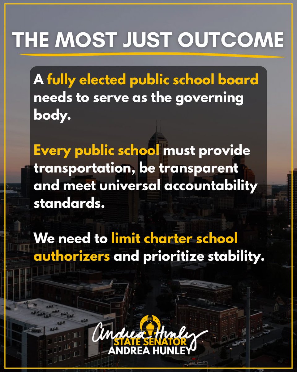 Senator Andrea Hunley tweet media