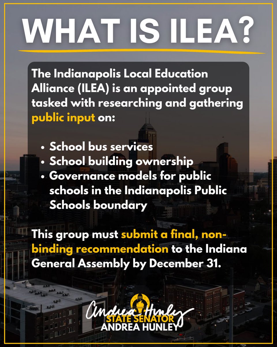 Senator Andrea Hunley tweet media