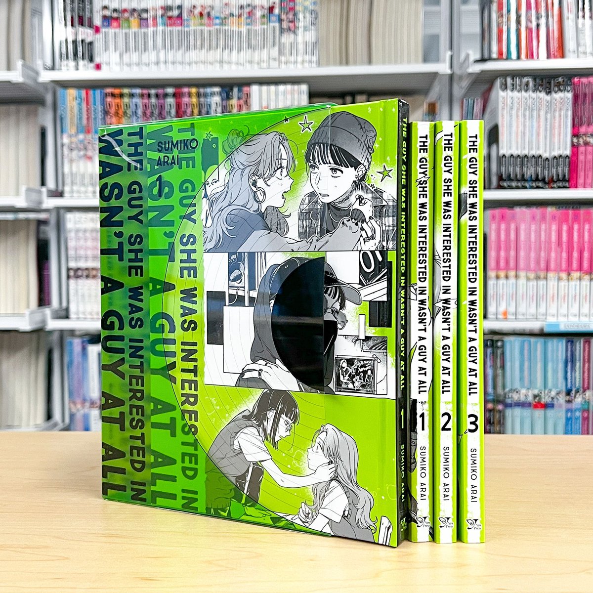 yenpress's tweet photo. Does our collection make you 💚GREEN💚 with envy? Don't worry, the hardcover exclusive edition of The Guy She Was Interested In Wasn't a Guy at All, Vol. 1 will be out soon!

The Guy She Was Interested In Wasn't a Guy at All, Vol. 1 (Numbered Edition Web Exclusive) is out December 9th! https://t.co/XWxspVyHfT