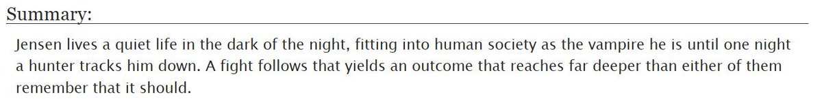 Your Instincts Carried You Home, by Masoena for Jld71
archiveofourown.org/collections/SP…

#KrampusSecretSanta #SPNEldritchDiscord #SPN