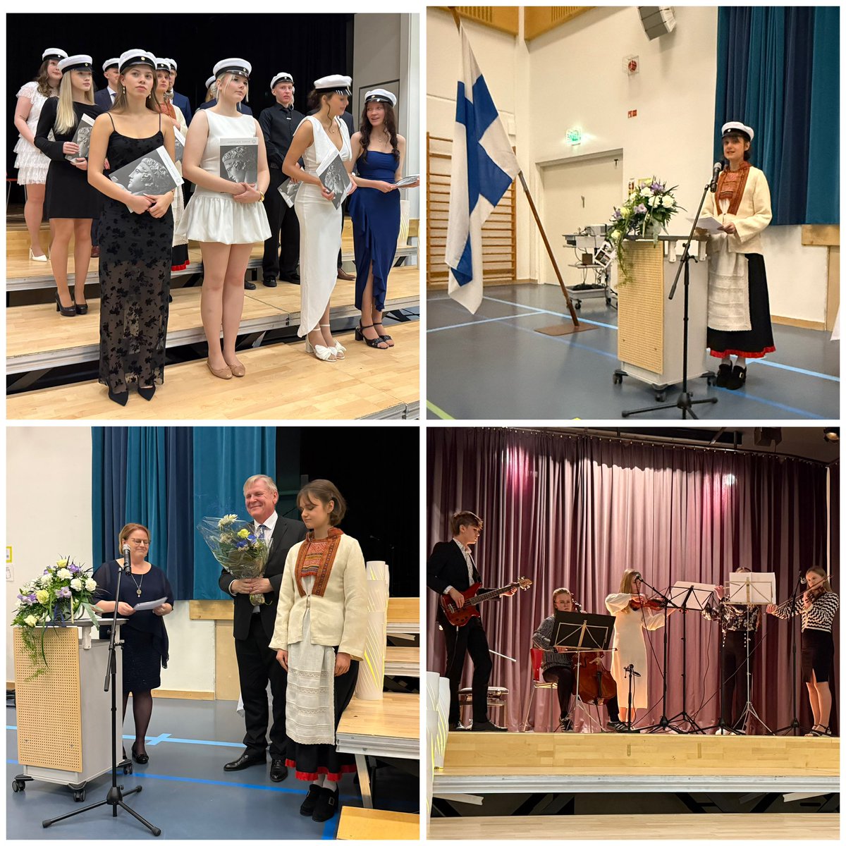 Pääsin kutsuvieraaksi Jämsän lukion itsenäisyysjuhlaan ja ylioppilasjuhlaan.

Hienosti järjestetty, nostattava iltatapahtuma. 💙

Näillä fiiliksillä on enemmän kuin hyvä toivottaa kaikille rauhaisaa ja tunnelmallista itsenäisyyspäivää! 🇫🇮