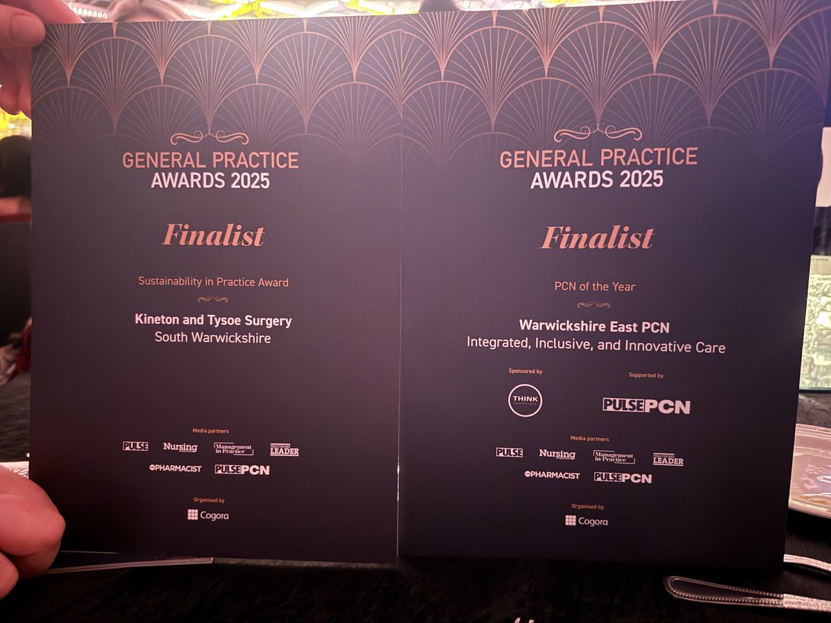 kinetonGPs's tweet photo. At the GP practice awards #gpawards https://t.co/eobnNXl0Fy