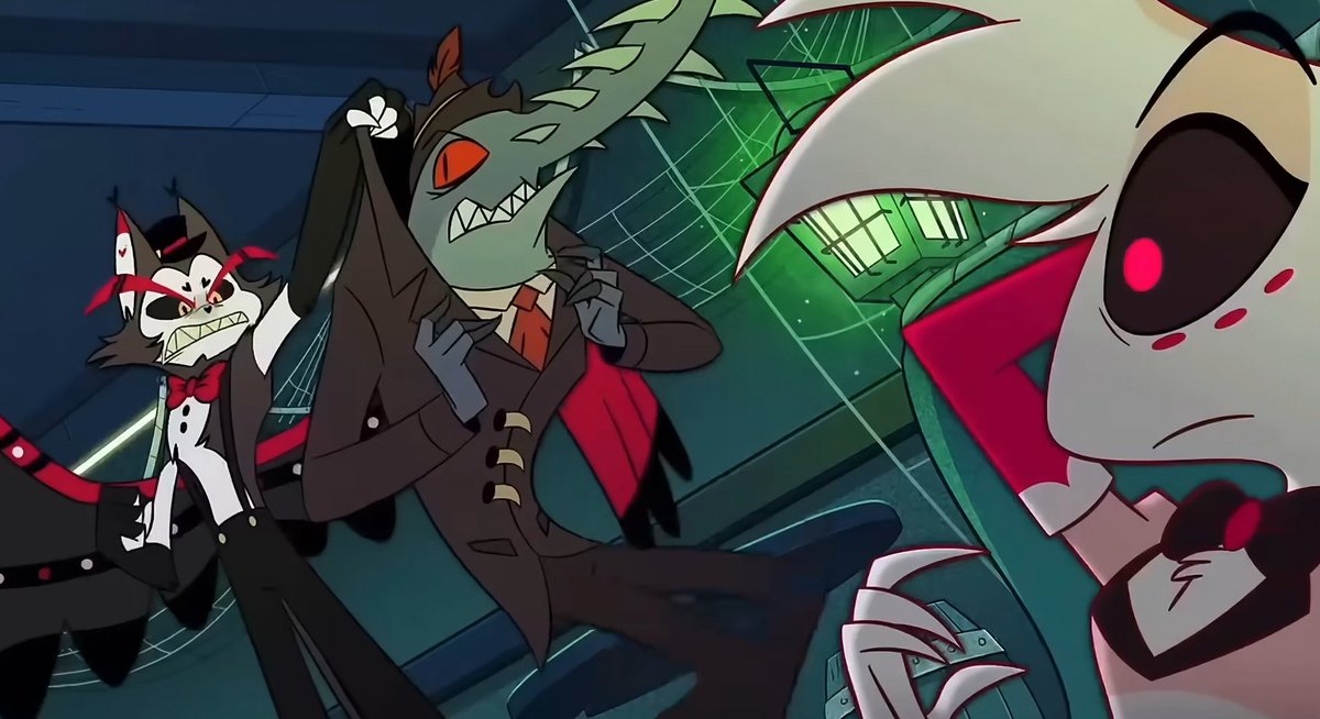 Demonalchemist7's tweet image. I love when Angel &amp;amp; Husk rescue each other