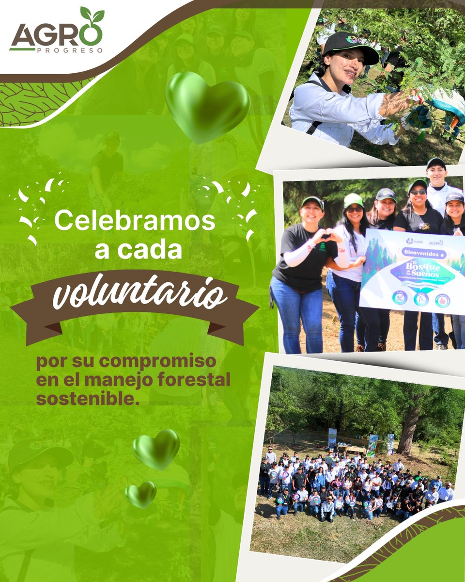 🎉 Celebramos a quienes inspiran con el ejemplo, gracias a cada voluntario por ser la fuerza del Bosque de los Sueños, un proyecto liderado por <a href="/Progreso_Latam/">Progreso</a>. 💚 Su labor demuestra que, juntos, podemos construir el país donde todos queremos vivir. 🌳

#ElAgroDelFuturo