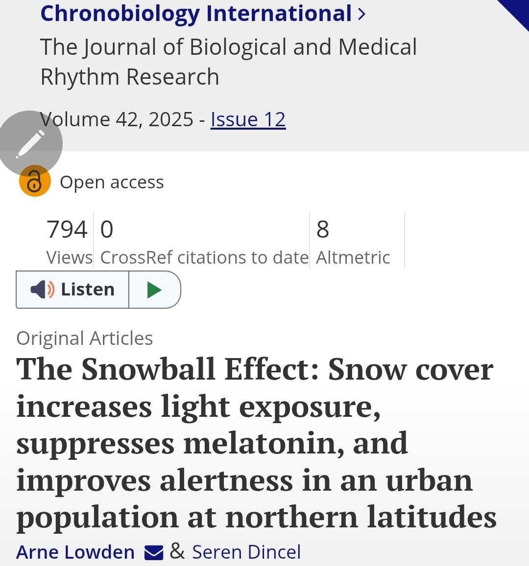 drcathclinton's tweet photo. The light reflected off snow increases alertness, improves mood and sleep in new research from Stockholm University. https://t.co/IdESoeml9l