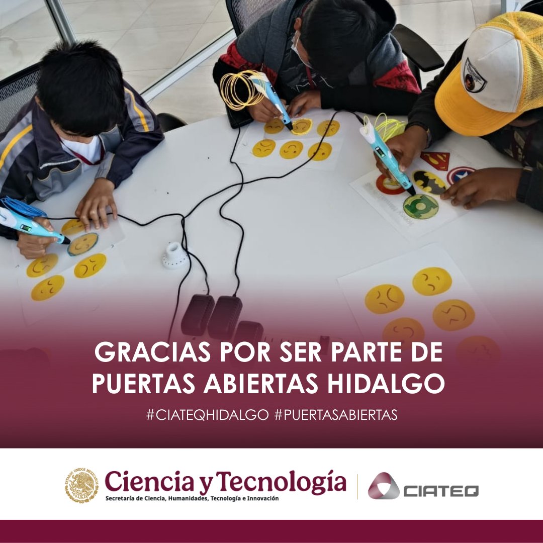 ¡Gracias por ser parte de Puertas Abiertas en #CIATEQHidalgo!

Nos visitaron las y los estudiantes de sexto grado de la Escuela Primaria Ignacio Allende en Bocamiño, para vivir una experiencia llena de ciencia, tecnología.

En CIATEQ creemos en las nuevas generaciones ✨

#CIATEQ
