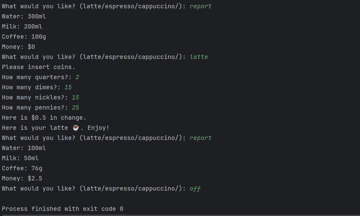 kojo_oforey's tweet image. Day 16 of #100DaysOfCode 
I built a coffee machine in python... again😅. This time around it was built with the knowledge of OOP. I learnt about OOP today and decided to rebuild the coffee machine program using OOP.