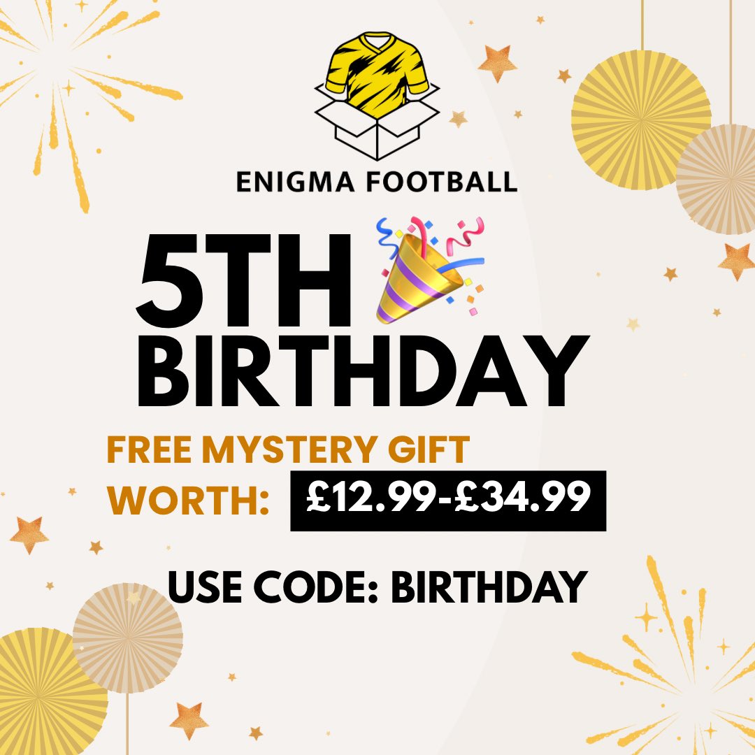 🎉  ITS OUR 5TH BIRTHDAY 🎉

To say thank you for supporting us we’re giving you a free mystery gift worth between £12.99 - £34.99 when you make an order. 

Use Code: BIRTHDAY

⏳ OFFER ENDS SATURDAY 6th December at midnight