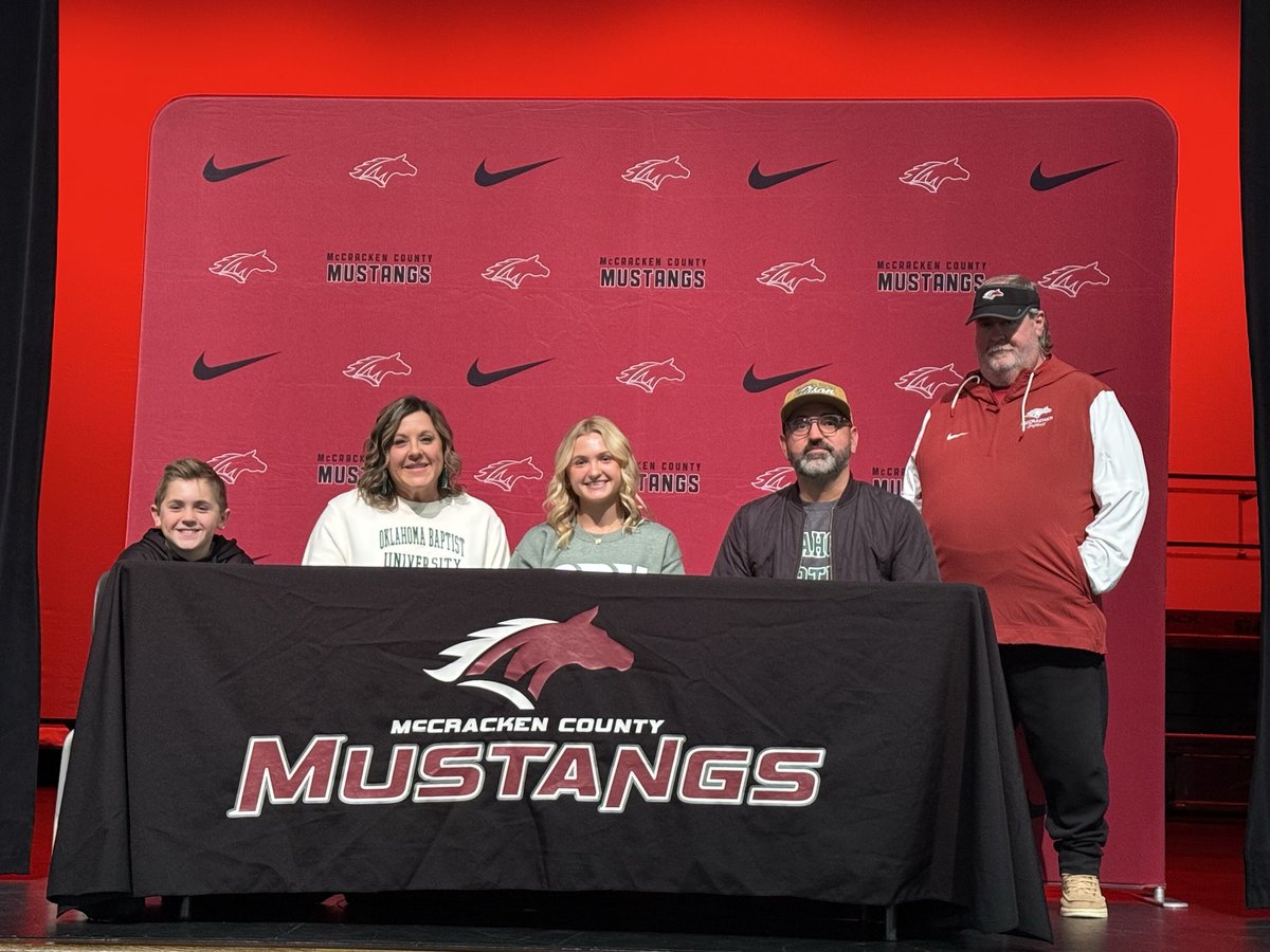 gomccracken's tweet photo. Congratulations to Macy Butler on signing with Oklahoma Baptist University to play softball! https://t.co/NaAzm2FJhq