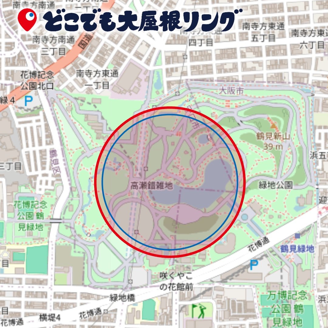 tomogaeul's tweet photo. @8LFAKnWqo187675 @t_tsuji 花の万博の会場図と会場の規模はこんな感じです https://t.co/73cfMitJ8s