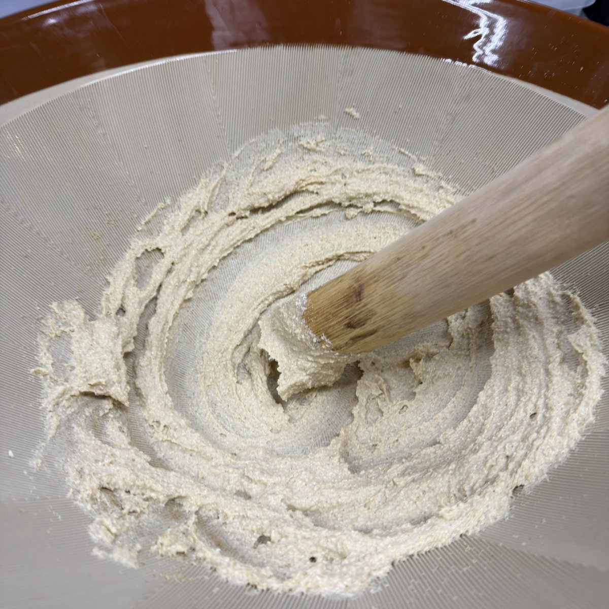 寒空の朝ゴマを炒ってから白和を練る