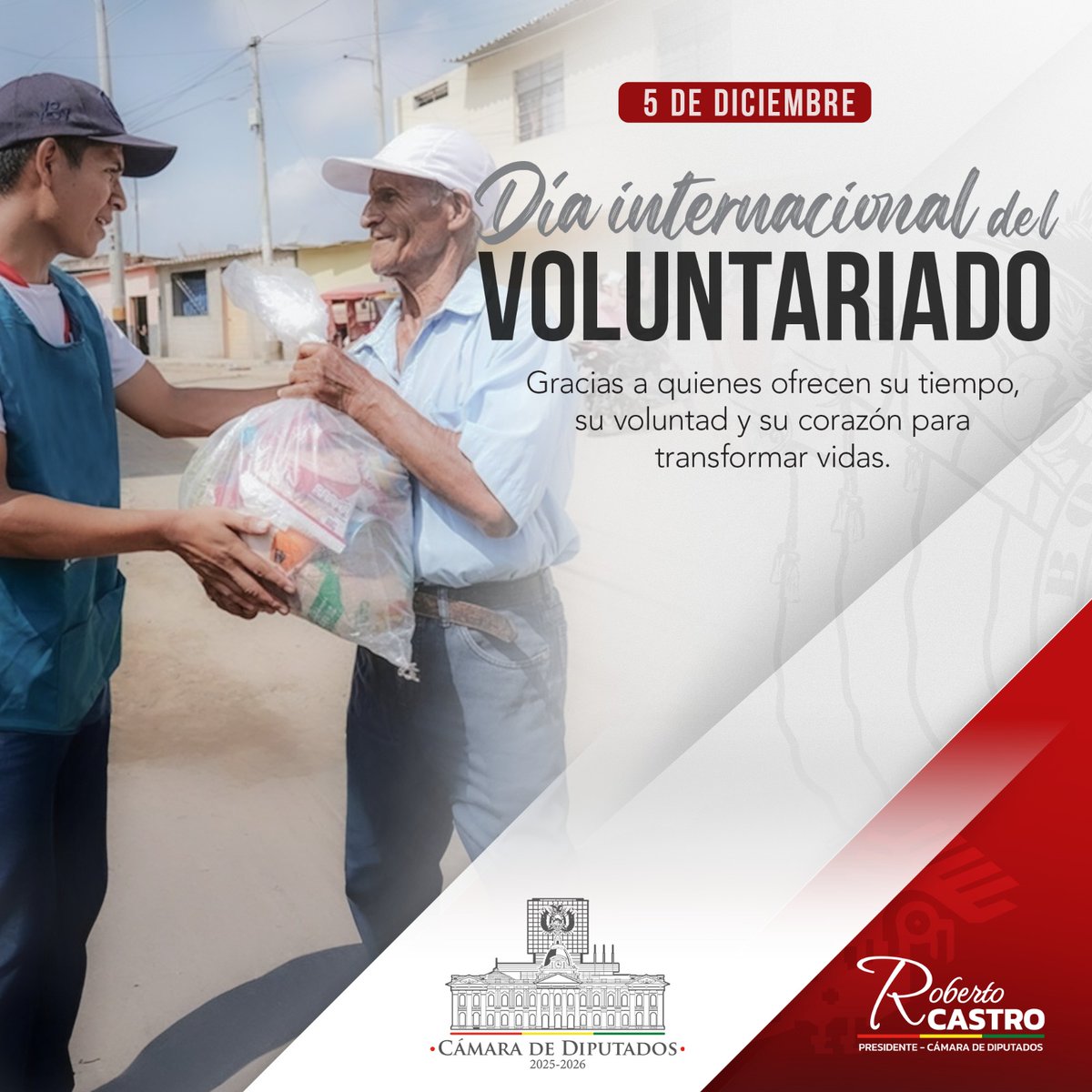 Hoy celebramos el voluntariado, que recuerda que cada gesto cuenta, desde acompañar a quienes más lo necesitan hasta sumar esfuerzos por un mundo más justo y solidario.
#Voluntariado
#Legislatura2025_2026
#CámaraDeDiputados
