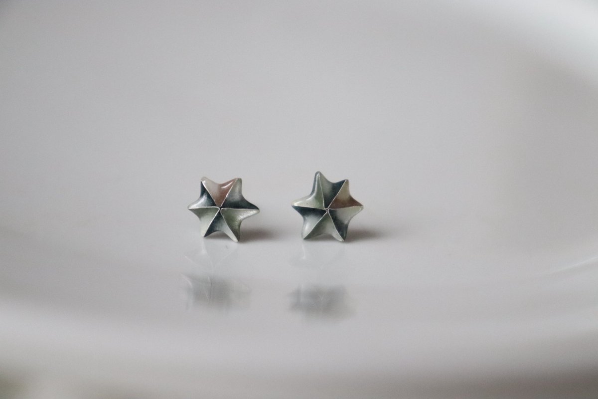 petit star earrings
✴︎

小さな星のピアス

銀胎七宝でつくりました。

前からあった銅製の星とはまた違った質感で、
銀胎ならではの光の入り方がとてもきれい。

🛒Online store update 
12/6(土)19:00〜

#pekirarigon #七宝焼 #有線七宝 #星 #ピアス