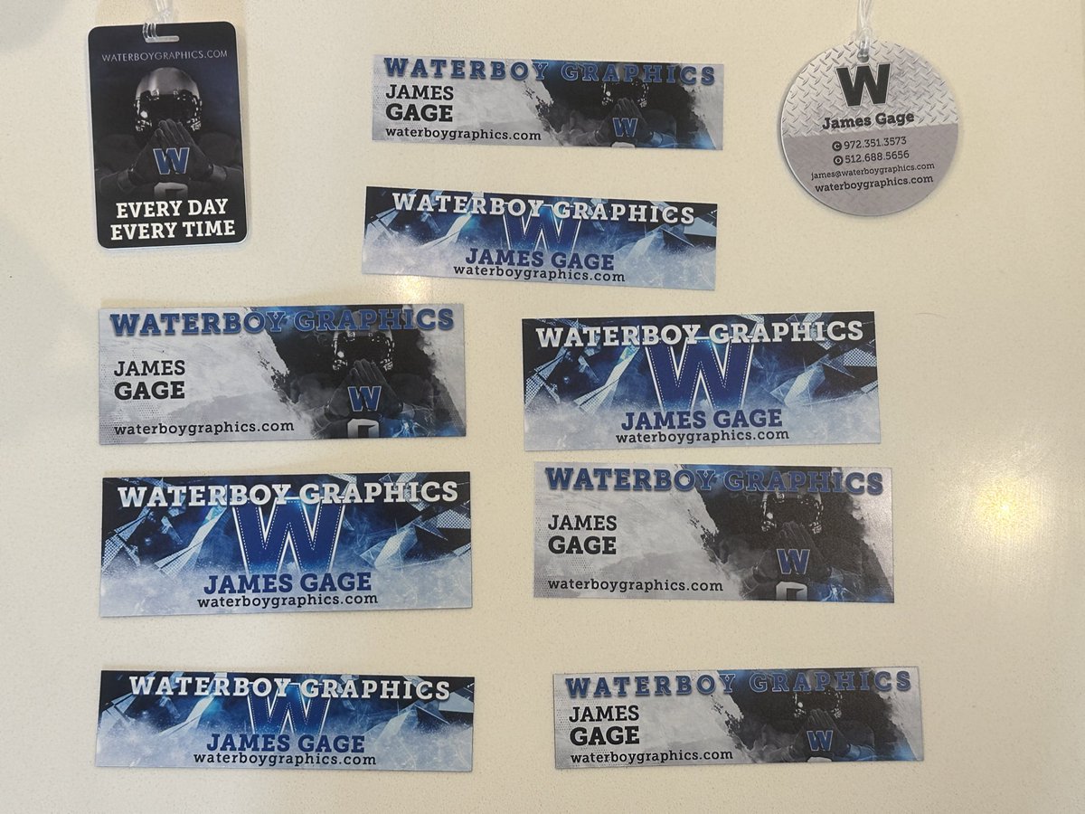 Customized locker tags (magnetic or inserts) &amp; bag tags‼️

<a href="/waterboy_tx/">Waterboy Graphics</a>  &amp; <a href="/coachbradturner/">Brad Turner</a> offer fast turnaround🏃durable💪 and affordable 💰products‼️

Check out these samples &amp; see what your program could look like‼️
Reach out if your program is in need‼️ #WhenCultureMatters