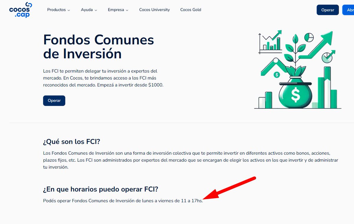 DoomSoldier's tweet image. LPQTP @cocoscap @arielsbdar La web de ustedes dice "Podés operar Fondos Comunes de Inversión de lunes a viernes de 11 a 17hs.".

Metí guita en el Pesos Plus y me lo pasaron para 09/12. Y el bot de mierda de ayuda me dice "te confundiste, cada FCI tiene su propio horario".