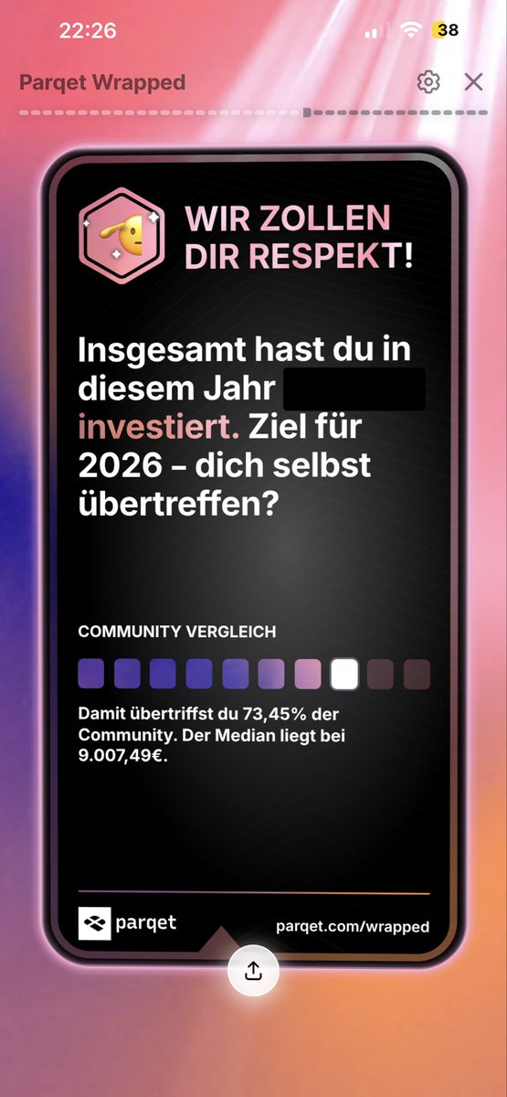 RT @babonck : Super fonctionnalité, analyses pertinentes ! Merci @parqetapp et meilleurs vœux pour 2026 !
#parqetwrapp