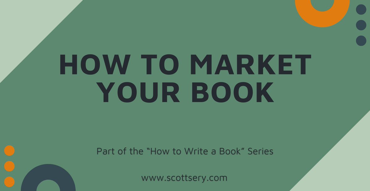 ScottSery's tweet photo. After writing a book, going through the editing process, the design process, and getting it published, it's all done, right?
Nope! Now it's time to market the heck out of your creation.
#howtowriteabook #bookmarketing #sellmorecopies https://t.co/QnA1agLcXT