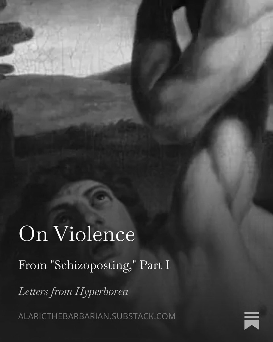 0xAlaric's tweet image. “Pain is still inflicted today, and violence still occurs. In the absence of physical pain and violence, the sort inflicted today takes place on the semiotic plane. In all cases, this sort of violence deals mass-psychological harm.”

READ: open.substack.com/pub/alarictheb…