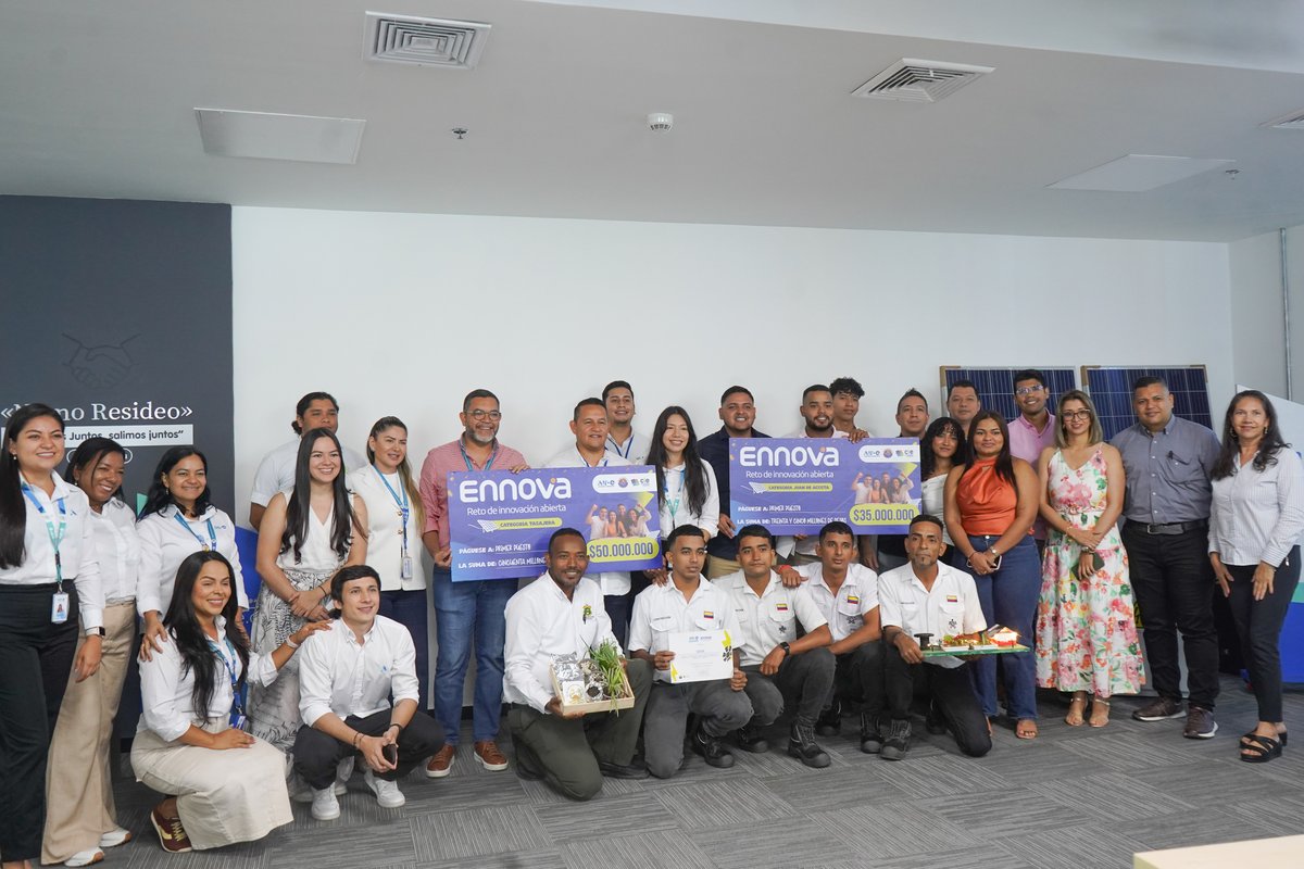 Aire_Energia's tweet image. ¡Estos son los ganadores de Ennova y hoy celebramos juntos un triunfo que es de todos! 

 AID GROUP SAS (@aidgroupsas) - “Kit’s de Energía Solar Autónomos para Familias – Rural”, una solución poderosa que llegará directo a la comunidad de cubeteros en Tasajera, Magdalena. Energía…