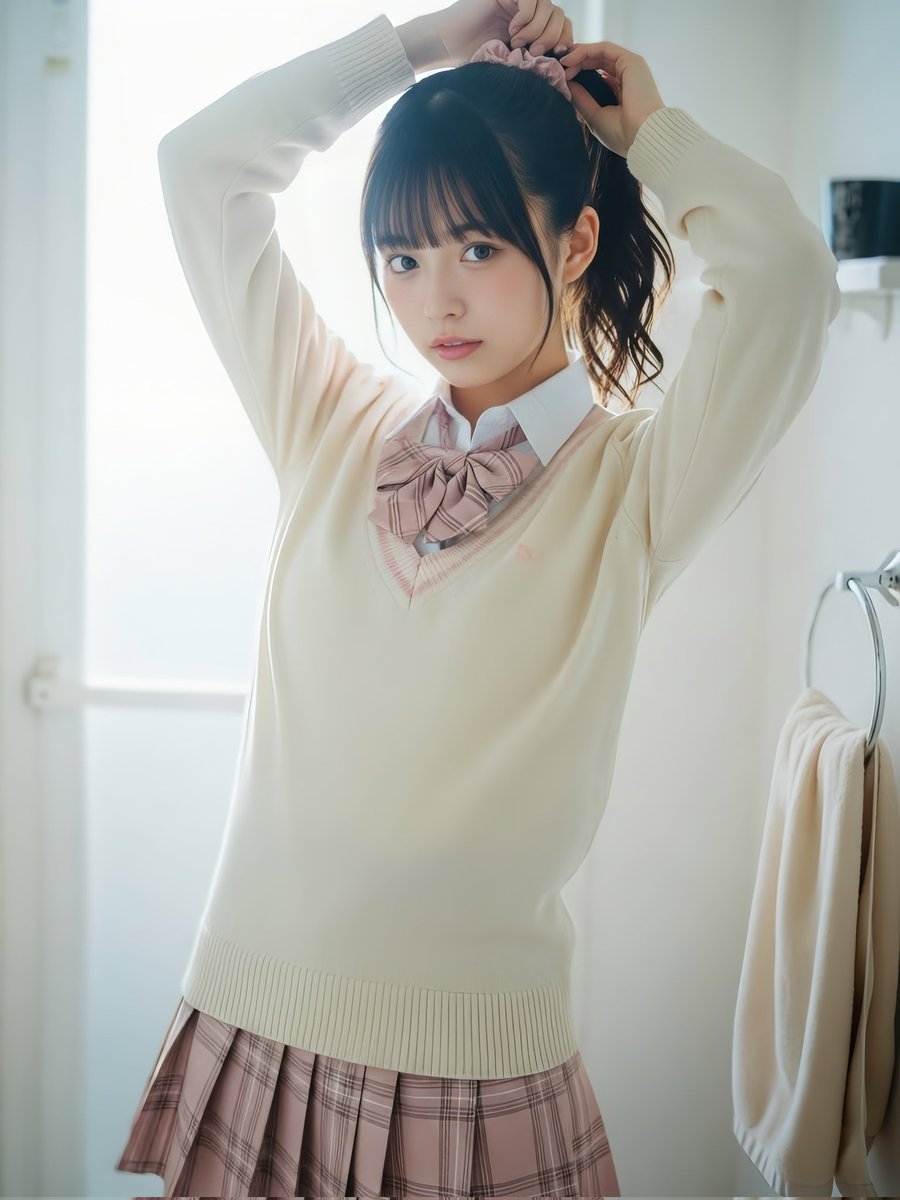 おはようございます😊🌤️
素敵な１日をお過ごしくださいね✨
#AIイラスト #stablediffusion #aiartwork #女子高生 #ai룩북